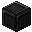 Black futuristic armor plating block with an opening