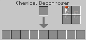 Chemical Decomposer user interface.